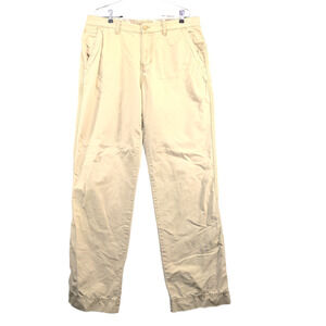 BKE Men's Straight Leg Chino Pants Tan 36XL Flat Front Slash Pocket 100% Cotton
